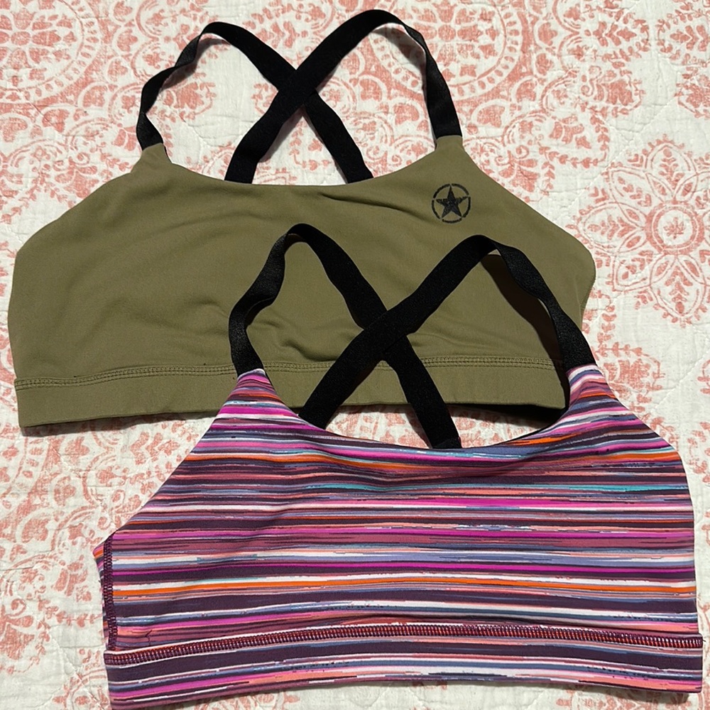 Lot of 2 Savage Barbell sports bras